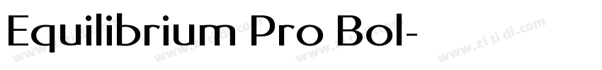 Equilibrium Pro Bol字体转换